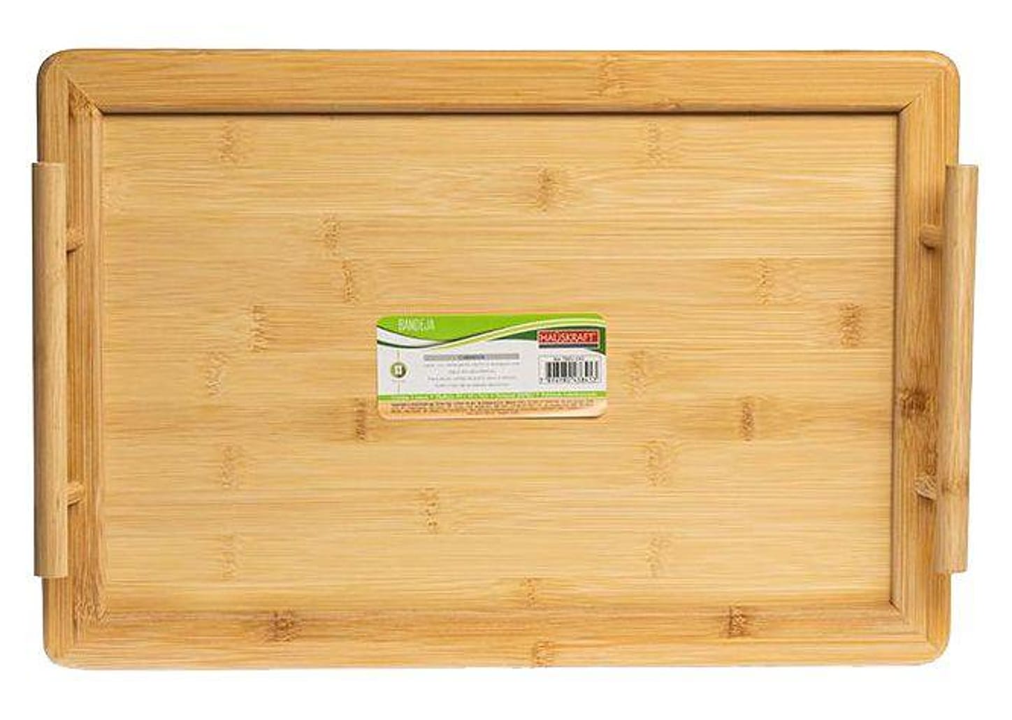 Bandeja para Servir Retangular Hauskraft Bambu 45x30cm