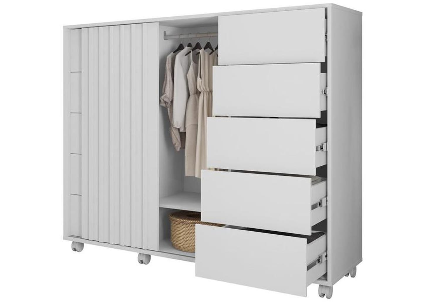 Cômoda 5 Gavetas 2 Portas Caemmun Belize Zios