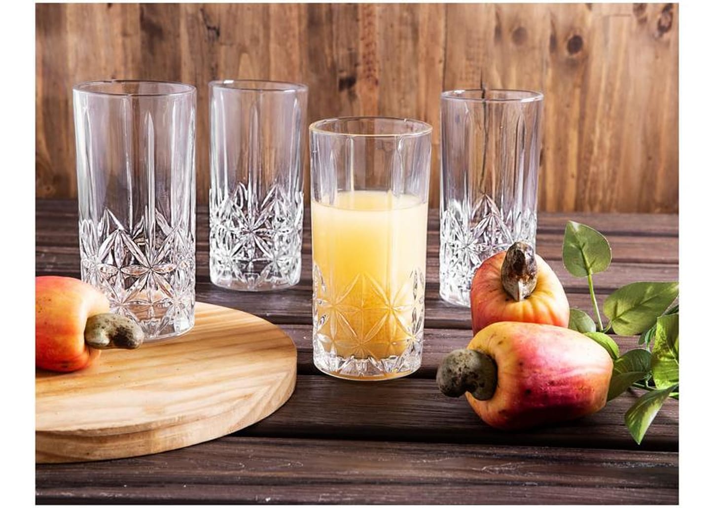 Jogo de Copos de Vidro 350ml 6 Peças Haus - Pavillion
