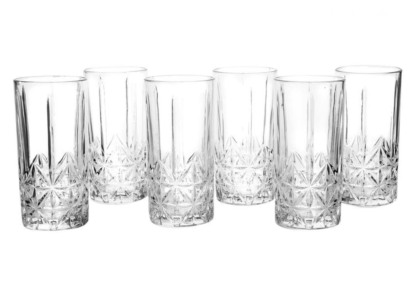 Jogo de Copos de Vidro 350ml 6 Peças Haus - Pavillion