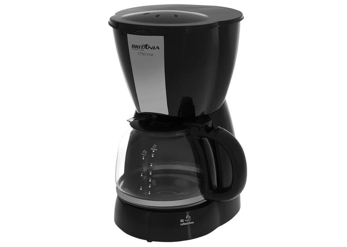 Cafeteira Elétrica Britânia CP30 Preta 30 Xícaras
