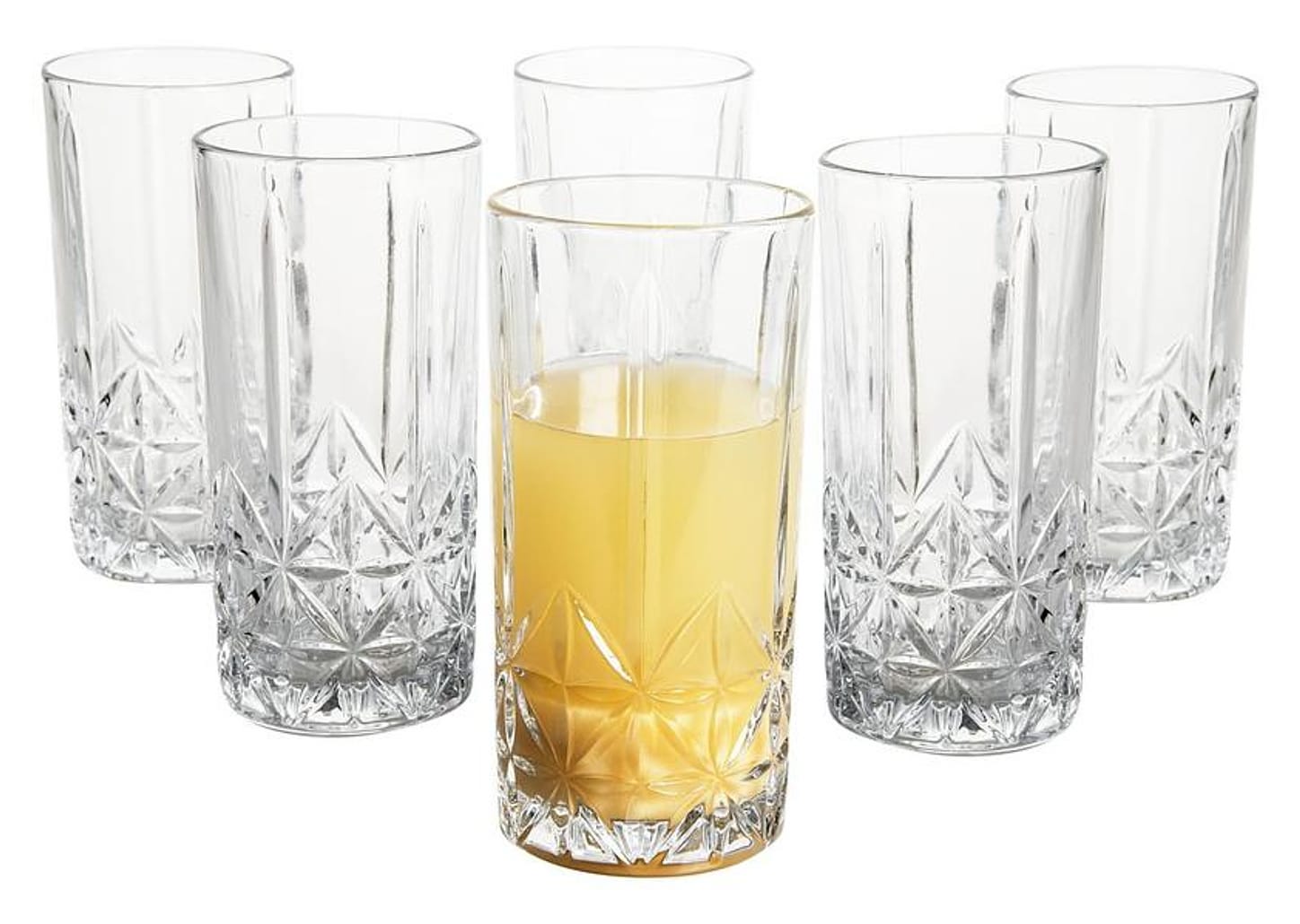 Jogo de Copos de Vidro 350ml 6 Peças Haus - Pavillion