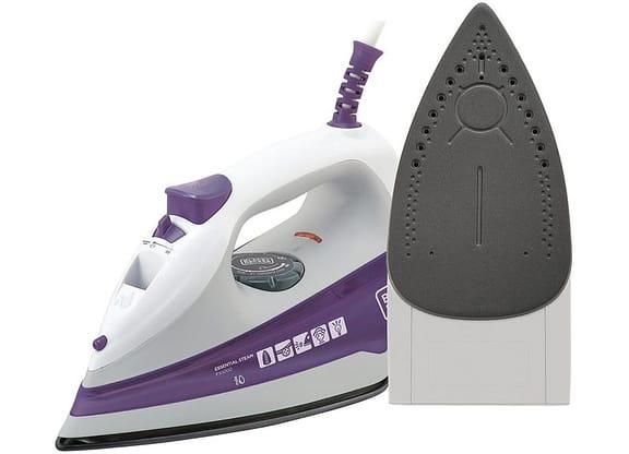 Ferro de Passar Roupa a Vapor e a Seco - Black + Decker FX1000 Branco e Roxo