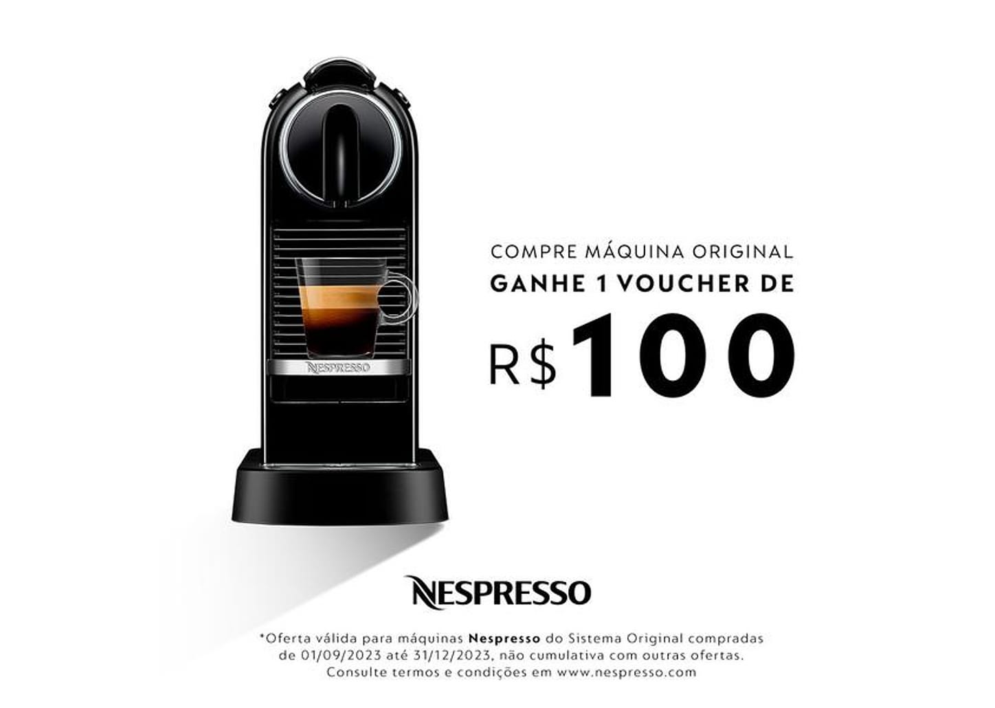 Cafeteira Nespresso Citiz Preto