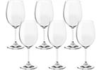 Jogo de Taças para Vinho de Cristal 350ml 6 Peças - Haus Sense Bohemia
