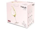 Jogo de Taças para Vinho de Cristal 350ml 6 Peças - Haus Sense Bohemia