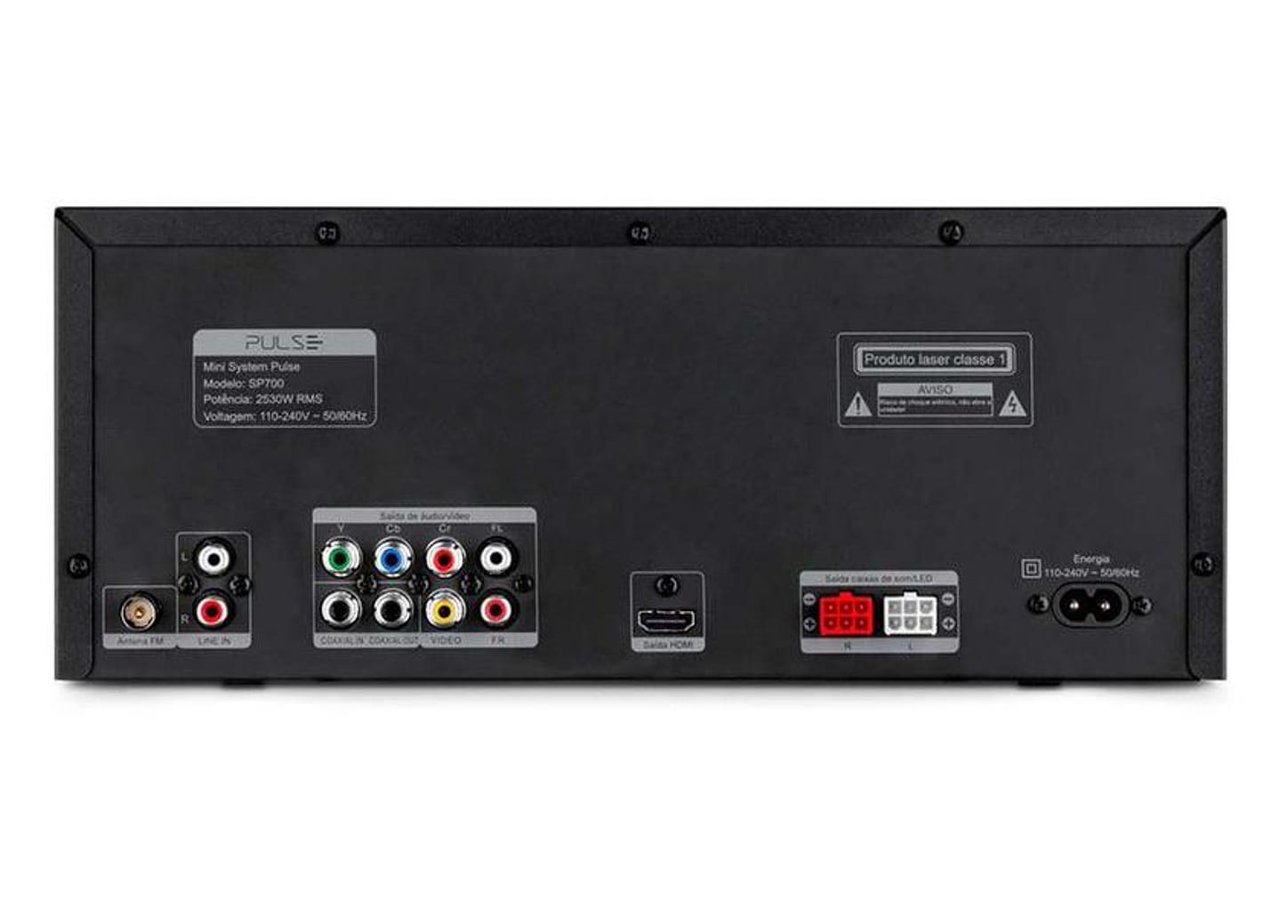 Mini System Pulse Bluetooth 2350W DVD USB - SP700