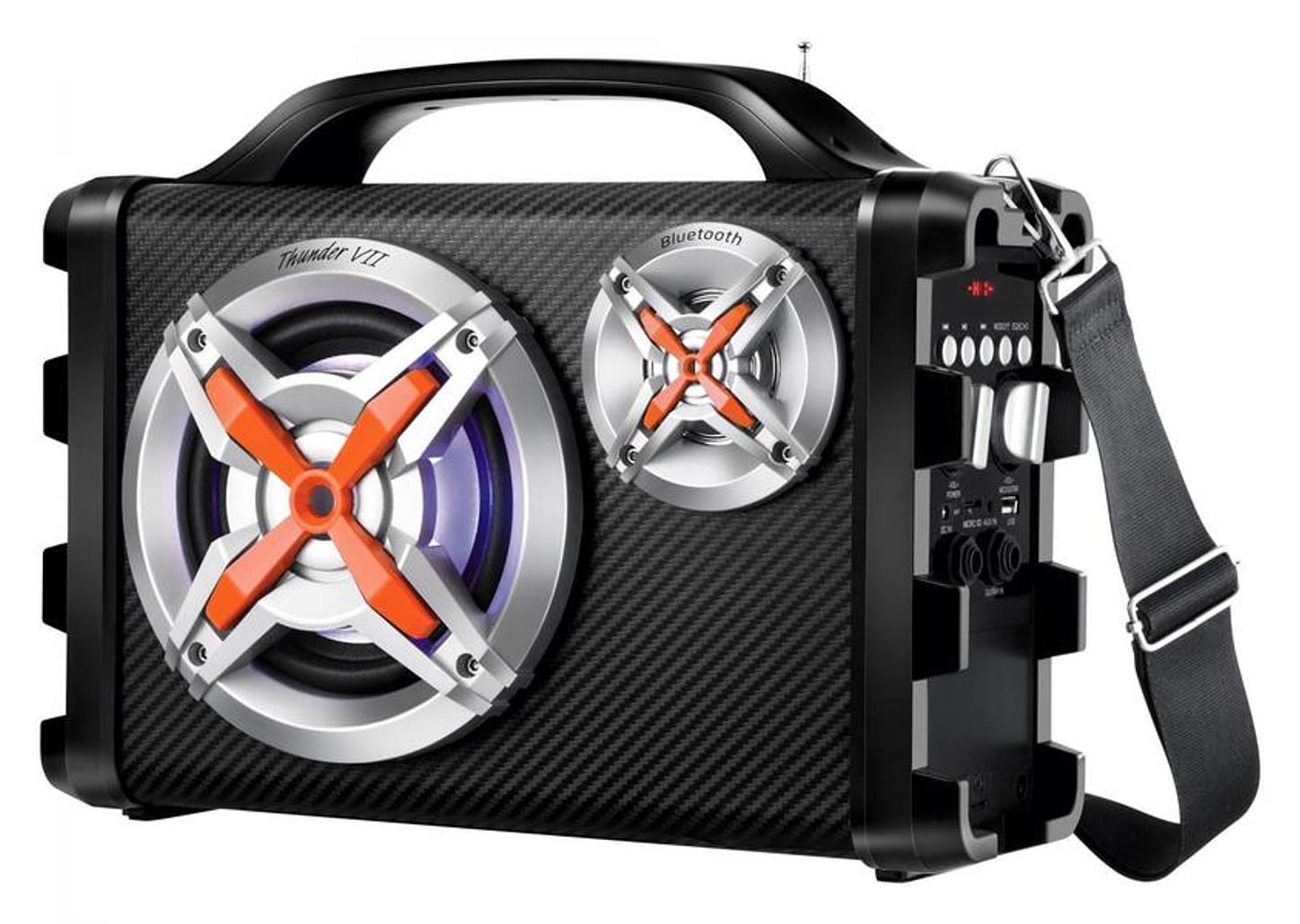 Caixa de Som Mondial MCO-09 Portátil Amplificada 100W USB com Tweeter