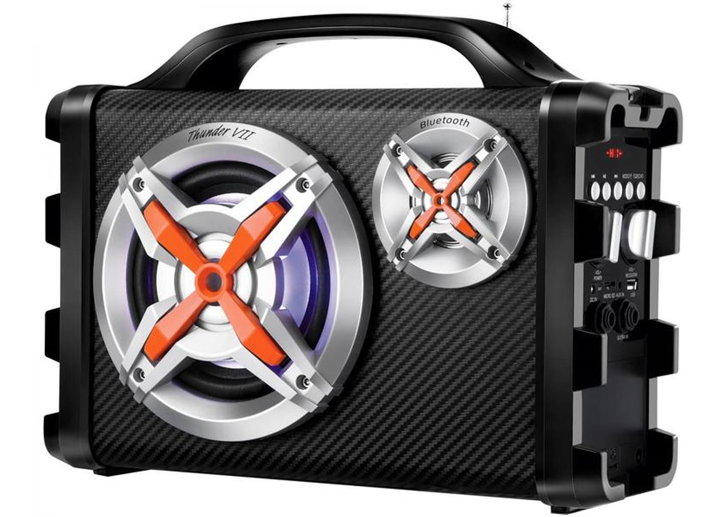 Caixa de Som Mondial MCO-09 Portátil Amplificada 100W USB com Tweeter