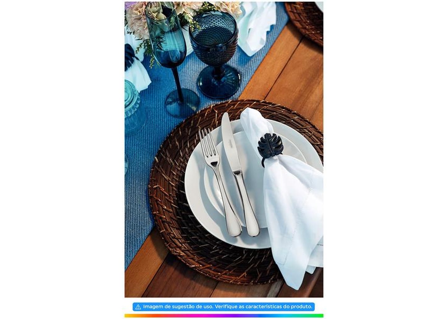 Jogo de Pratos Redondo de Porcelana Branco Raso de Sobremesa Tramontina Sophia 6 Peças