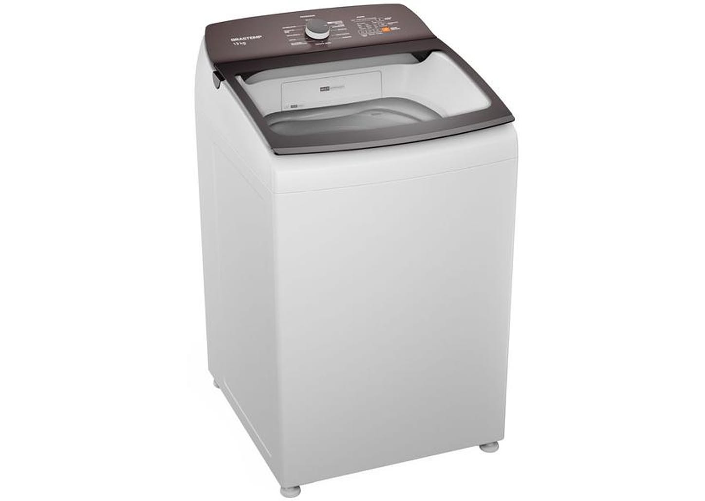 Lavadora de Roupas Brastemp 13kg Cesto Inox 12 Programas de Lavagem Branca BWK13