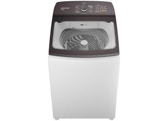 Lavadora de Roupas Brastemp 13kg Cesto Inox 12 Programas de Lavagem Branca BWK13