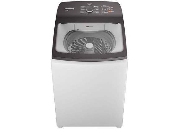 Lavadora de Roupas Brastemp 13kg Cesto Inox 12 Programas de Lavagem Branca BWK13