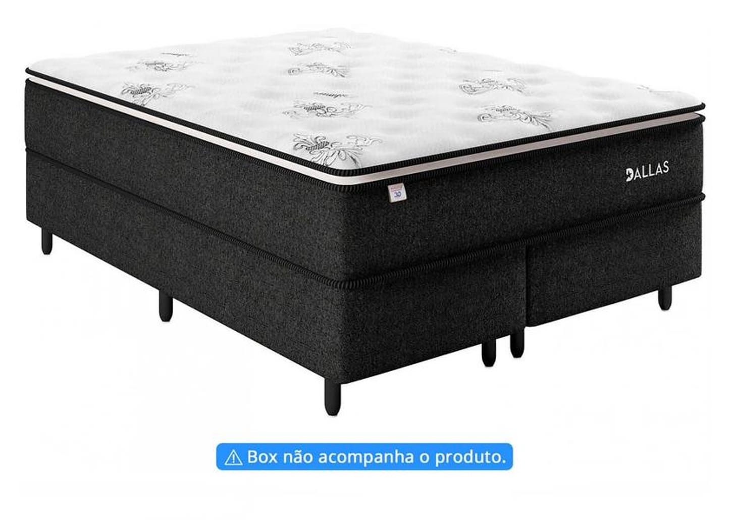 Colchão Queen Plumatex Mola Ensacada 28x158x198cm Dallas