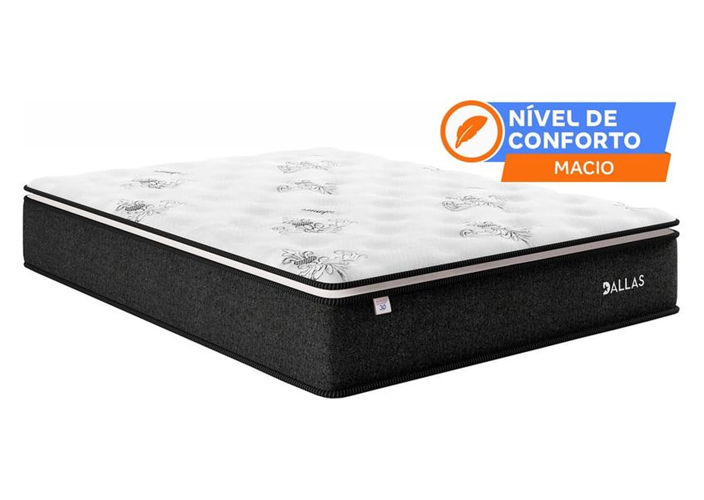 Colchão Queen Plumatex Mola Ensacada 28x158x198cm Dallas