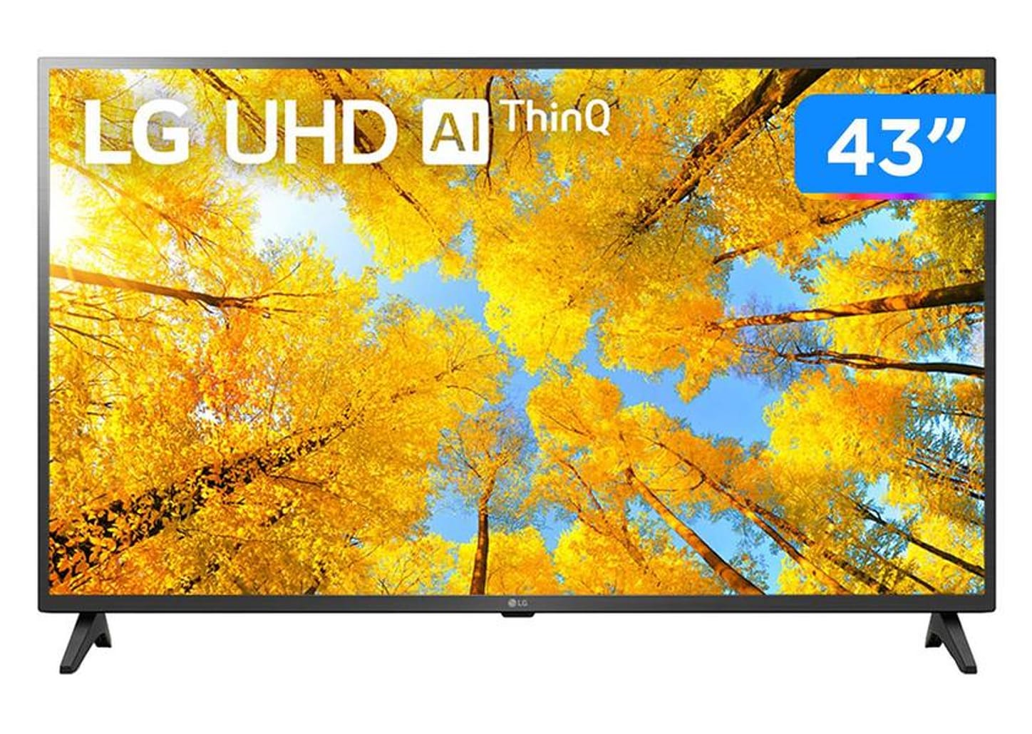 Smart TV 43” 4K LED LG 43UQ7500 AI Processor - Wi-Fi Bluetooth HDR Alexa Google Assistente 3 HDMI