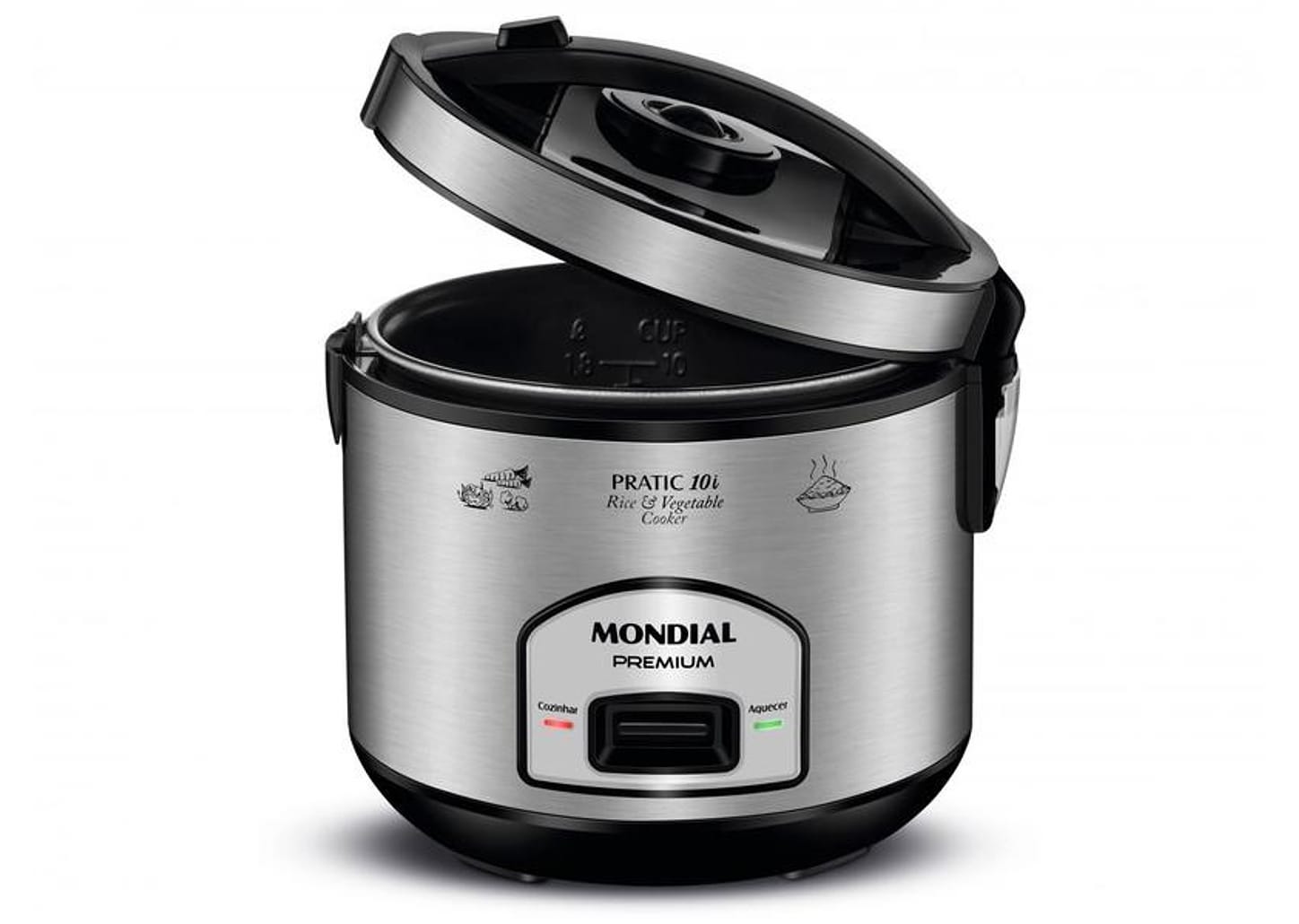 Panela de Arroz Elétrica Mondial Pratic PE-42-10X 10 Xícaras 700W