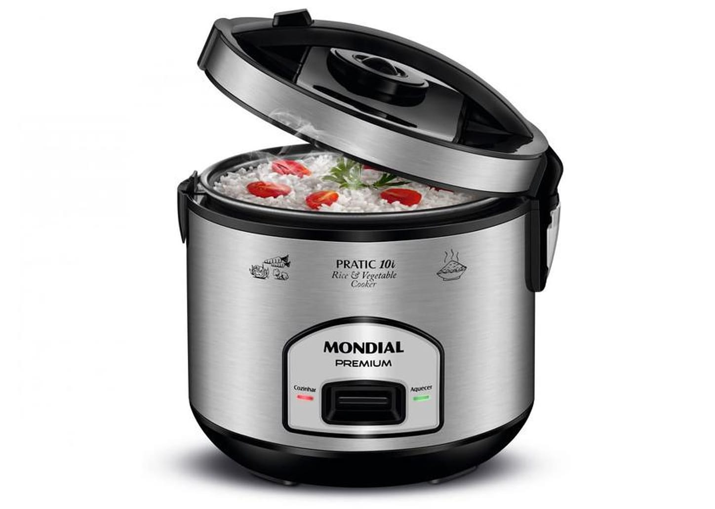 Panela de Arroz Elétrica Mondial Pratic PE-42-10X 10 Xícaras 700W