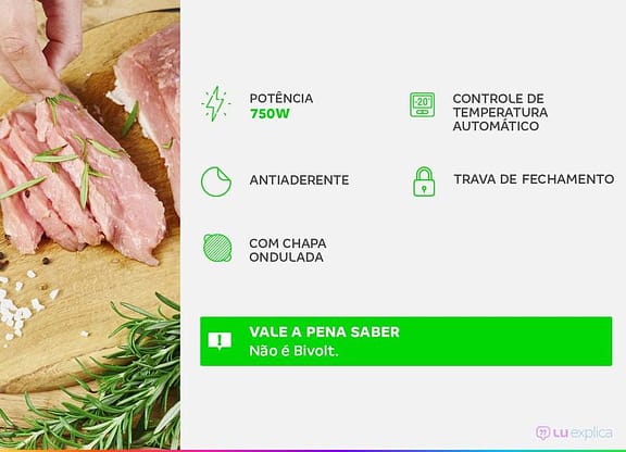 Sanduicheira Grill Mondial Master S-20 Preta 750W Antiaderente