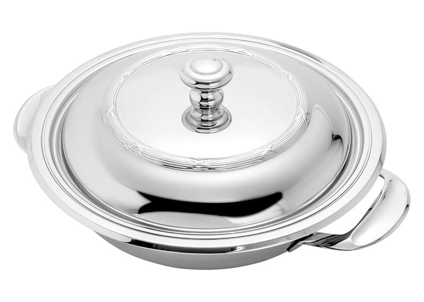 Legumeira Inox com Tampa 1,5L Wolff Croisé Mônaco