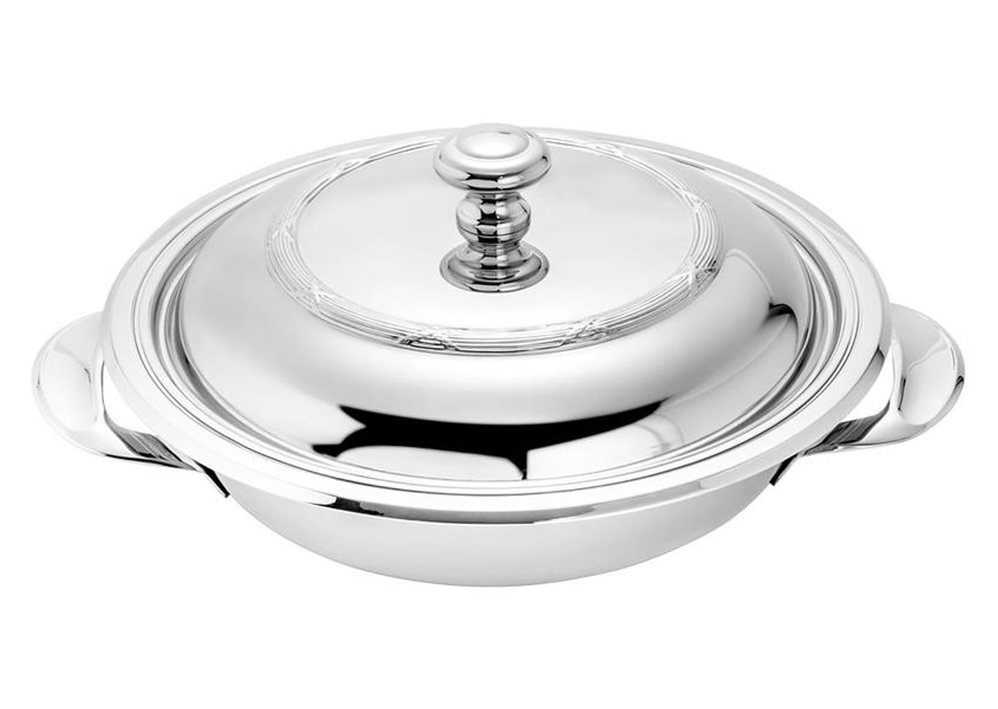 Legumeira Inox com Tampa 1,5L Wolff Croisé Mônaco