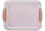 Bandeja Inox para Servir Retangular Wolff Manhattan 27x33cm