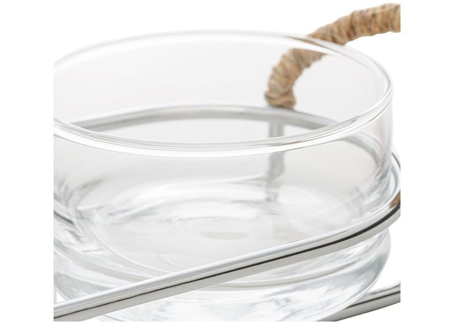 Petisqueira Oval com Suporte 3 Peças Wolff Nature