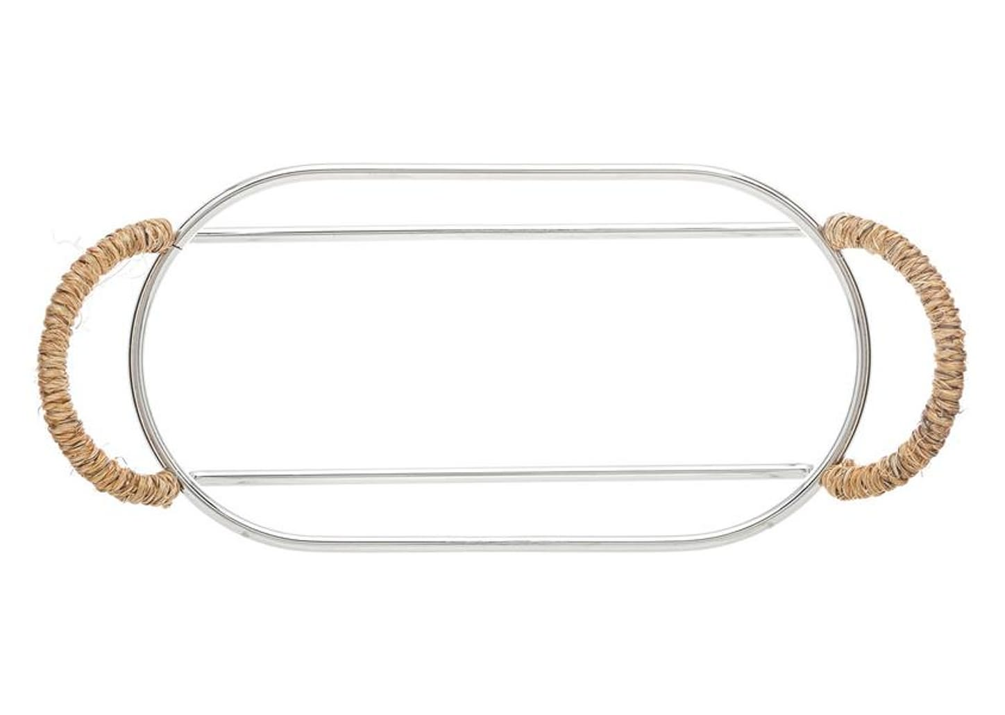 Petisqueira Oval com Suporte 3 Peças Wolff Nature