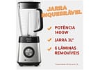 Liquidificador Philips Walita Serie 5000 RI2244/91 - Preto Inox 12 Velocidades 1400W