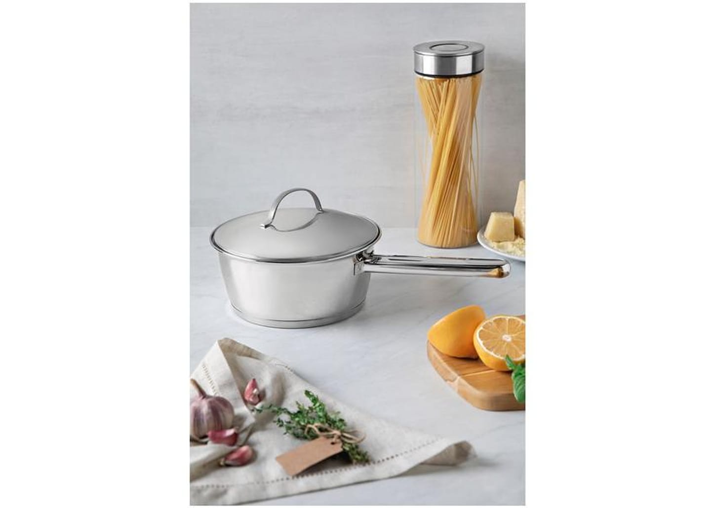 Panela Tramontina Inox Fundo Triplo 16cm 1,5L Allegra