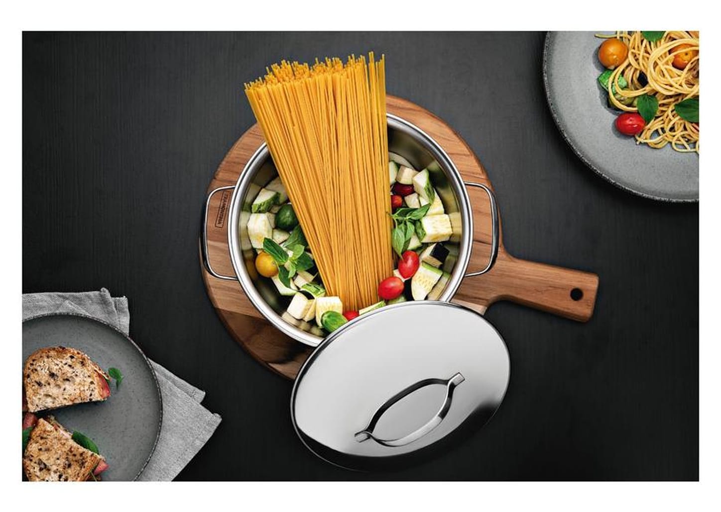 Caçarola Tramontina Inox Fundo Triplo 20cm 3,1L Allegra 62654201