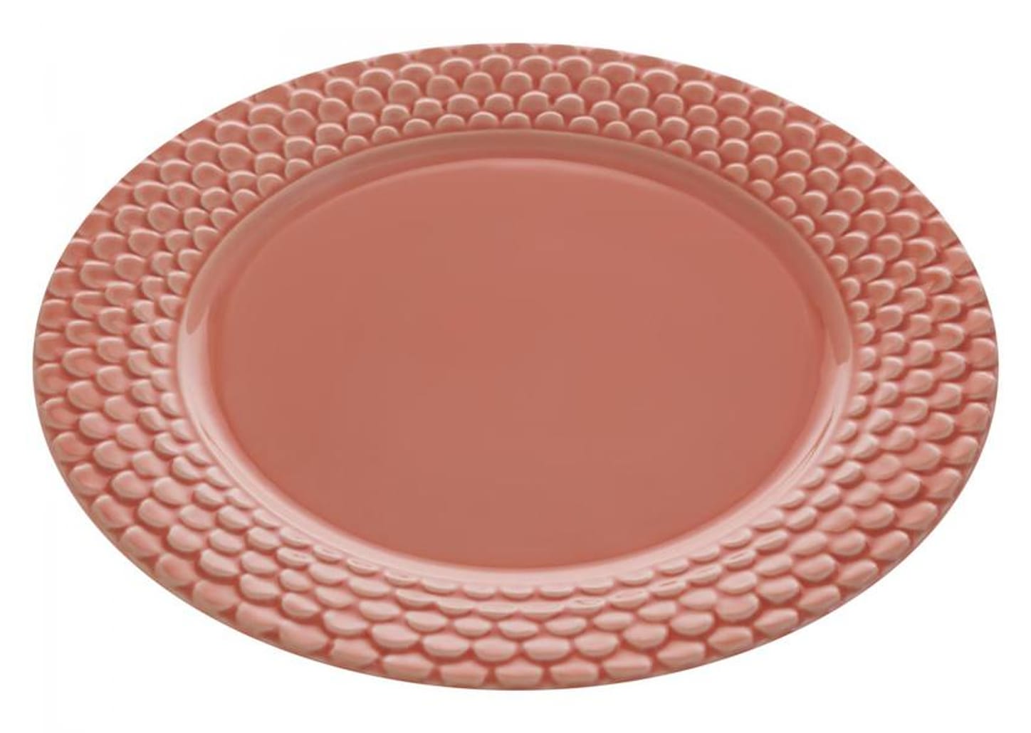 Aparelho de Jantar 12 Peças Scalla Cerâmica Rosa Redondo Escama