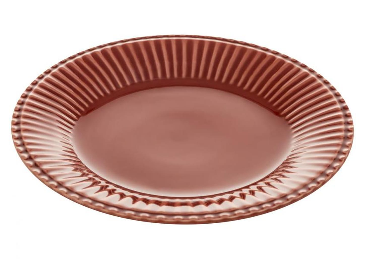 Aparelho de Jantar 12 Peças Scalla Cerâmica Terra Redondo Frisada