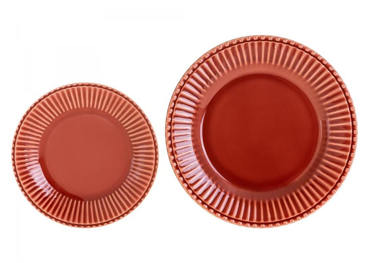 Aparelho de Jantar 12 Peças Scalla Cerâmica Terra Redondo Frisada