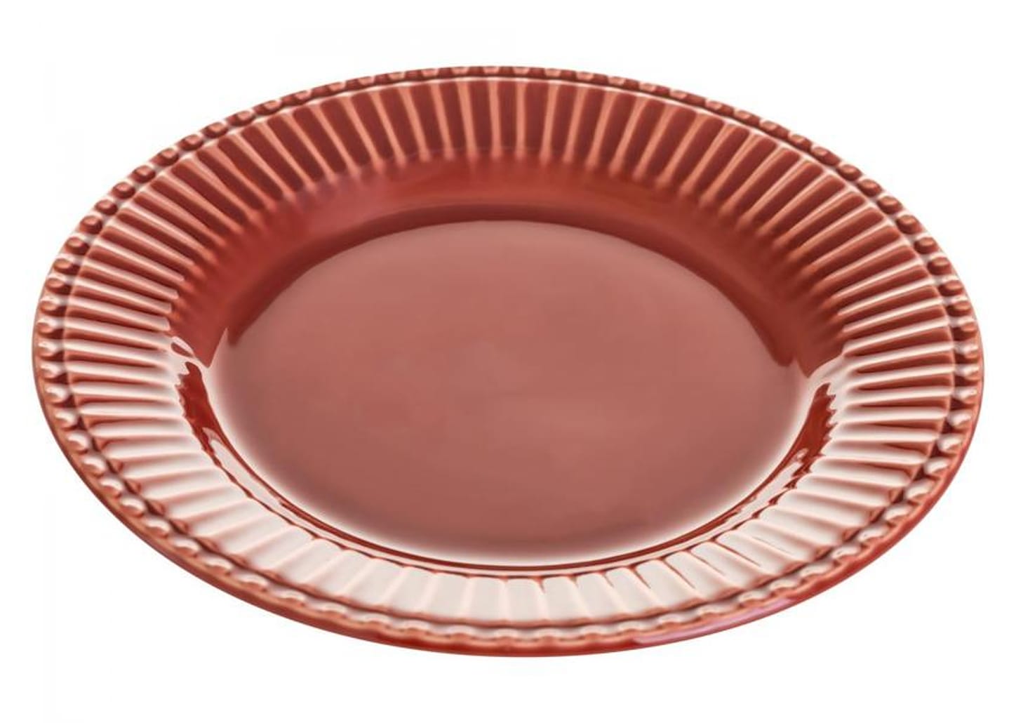 Aparelho de Jantar 12 Peças Scalla Cerâmica Terra Redondo Frisada