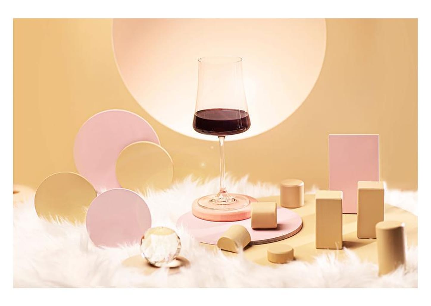 Jogo de Taças para Vinho de Cristal 460ml 6 Peças Haus Concept Pleasure