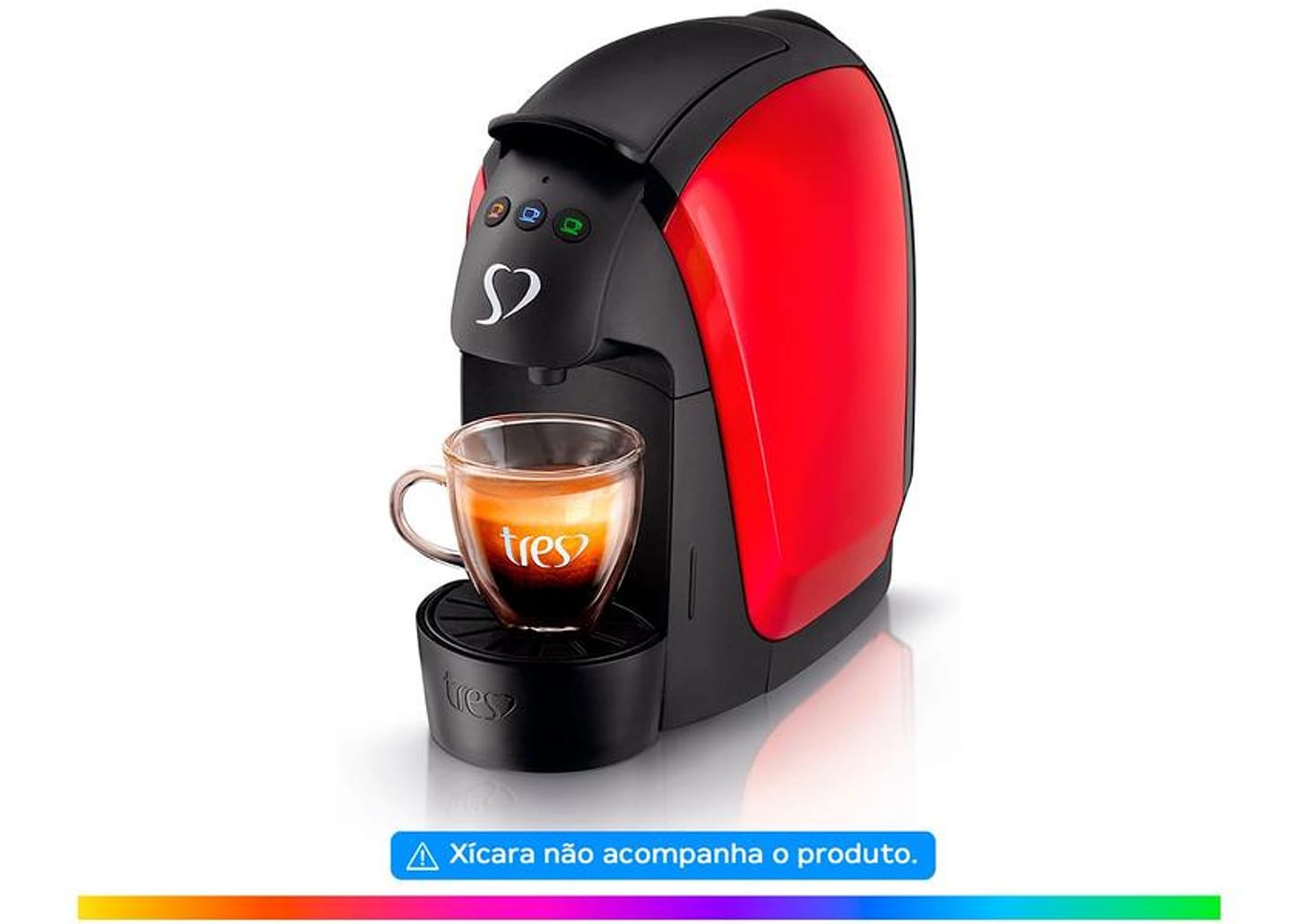 Cafeteira Expresso TRES Luna Vermelha