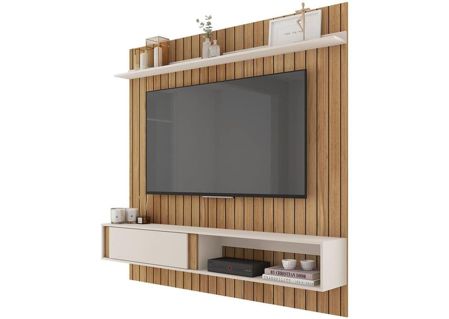 Painel para TV até 65" Caemmun Boreal 1.8 1 Prateleira