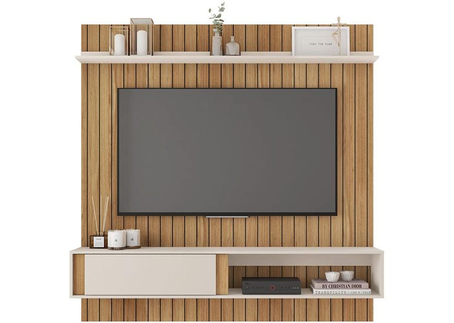 Painel para TV até 65" Caemmun Boreal 1.8 1 Prateleira