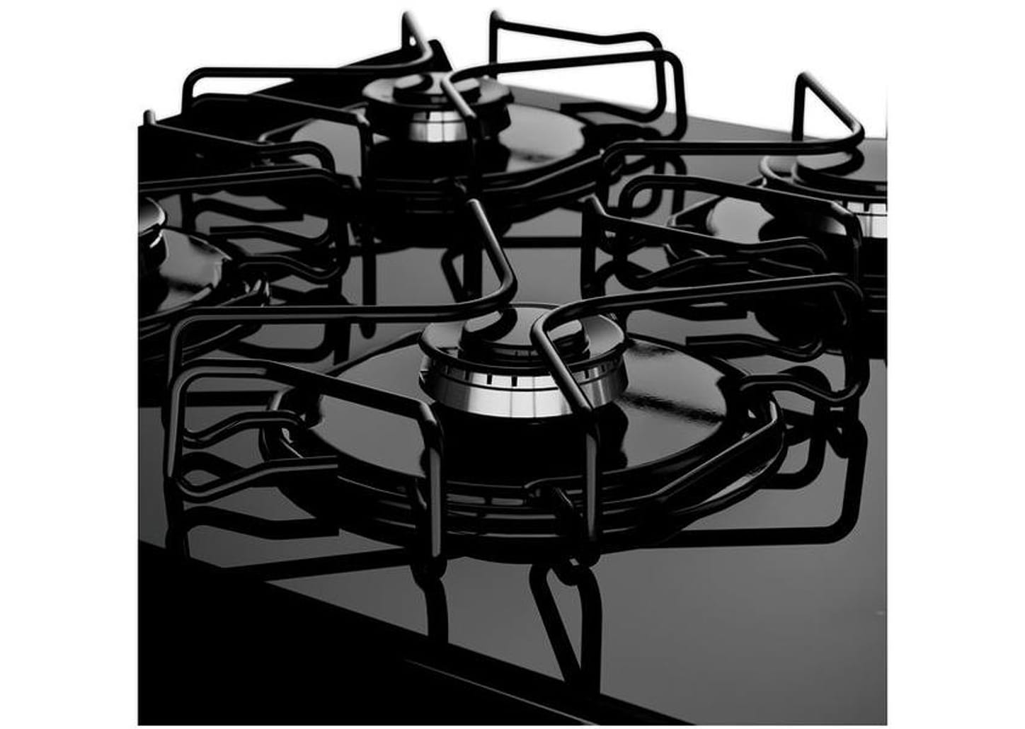 Fogão 4 Bocas Consul Mesa de Vidro Preto - Acendimento Automático CFO4VBE