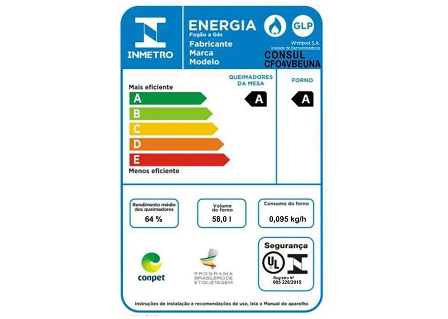 Fogão 4 Bocas Consul Mesa de Vidro Preto - Acendimento Automático CFO4VBE