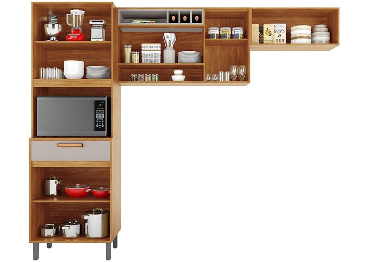 Cozinha Compacta Itatiaia Nápoles 6 Portas 1 Gaveta