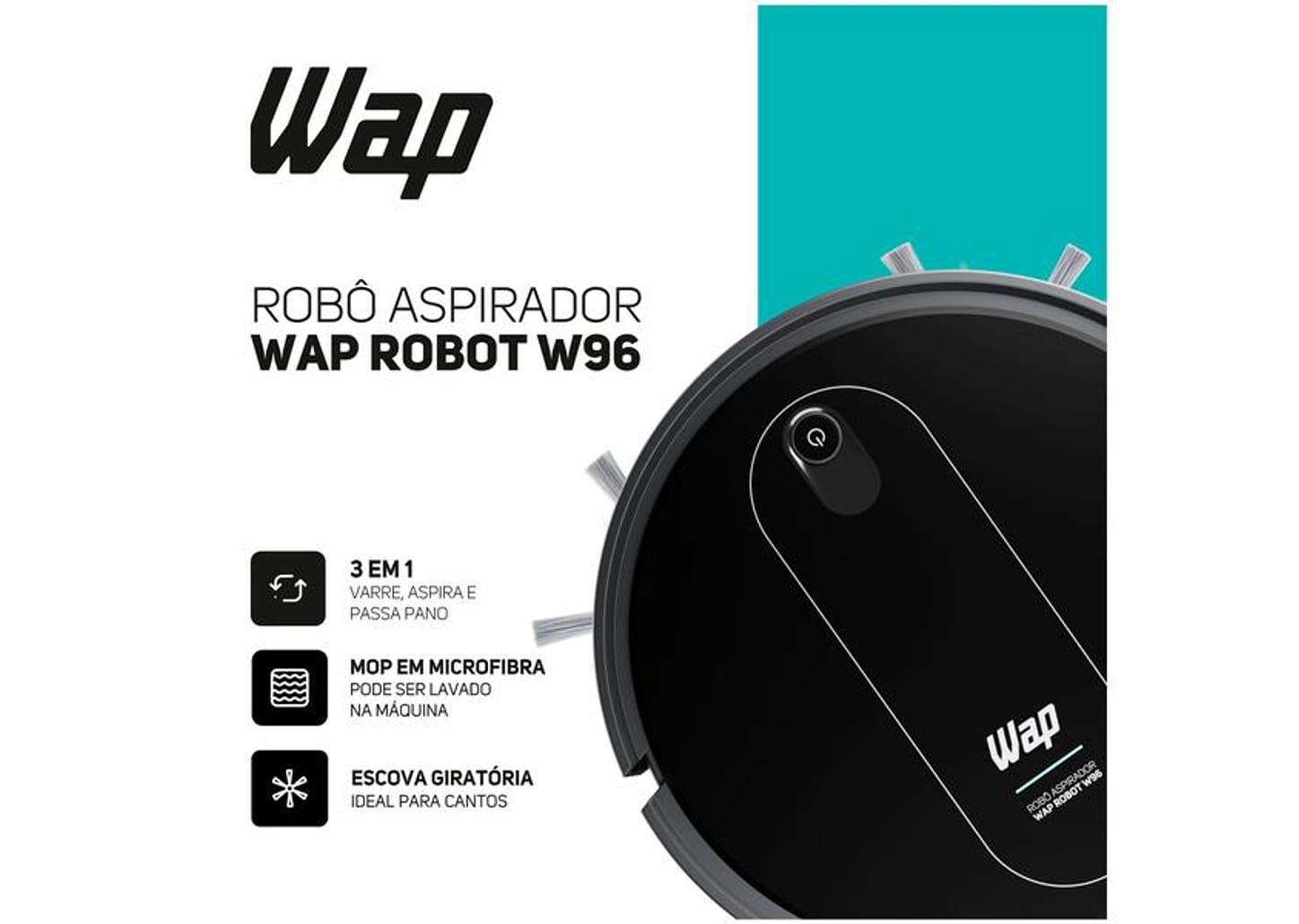 Robô Aspirador WAP W96 30W