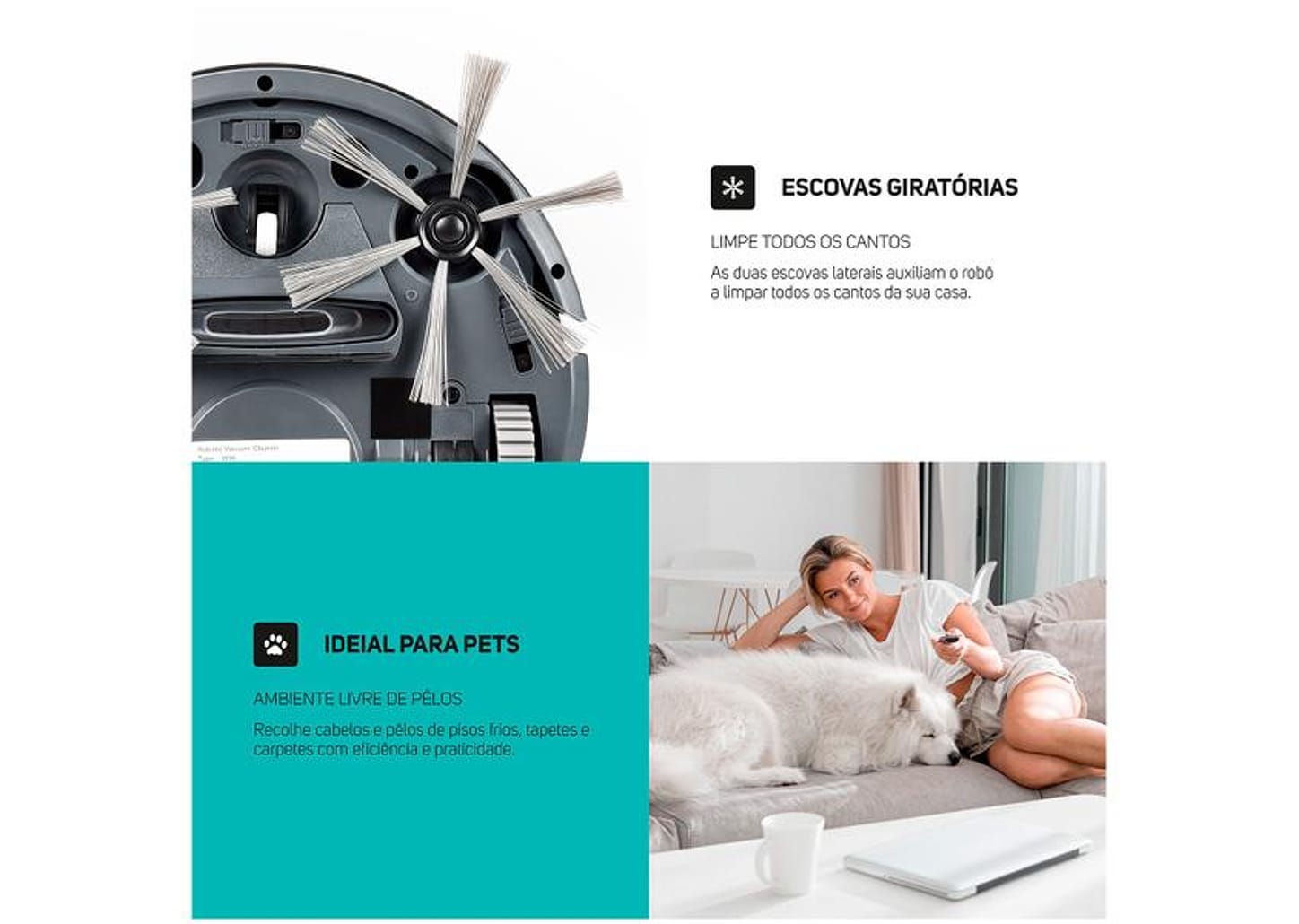 Robô Aspirador WAP W96 30W