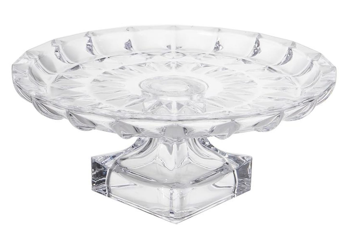 Prato para Bolo de Vidro Haus Concept Redondo Pavillion 29,5x12,2cm