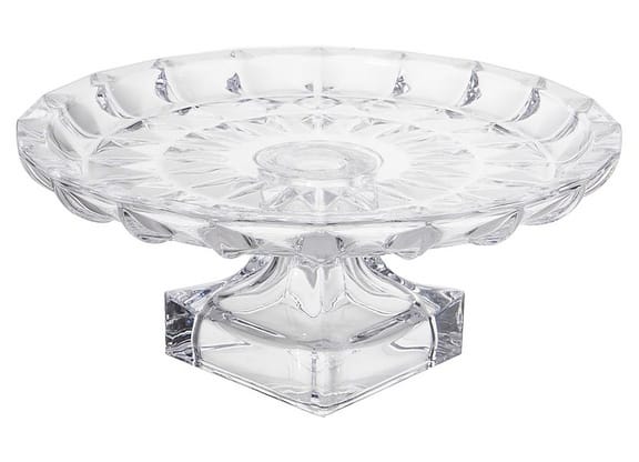 Prato para Bolo de Vidro Haus Concept Redondo Pavillion 29,5x12,2cm