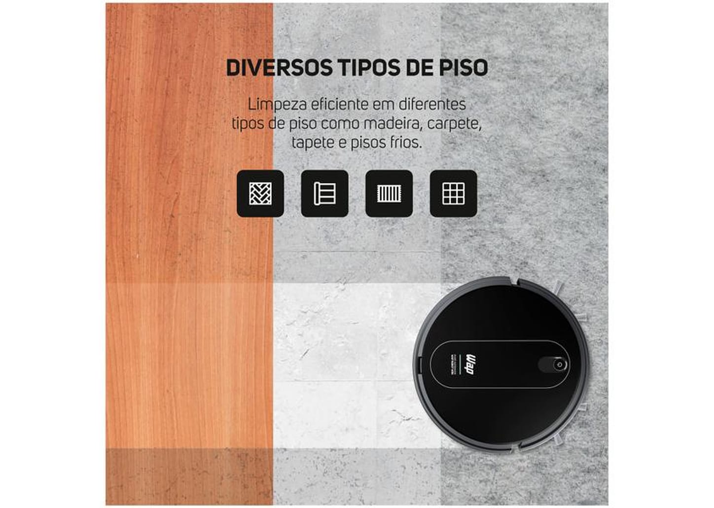 Robô Aspirador WAP W96 30W