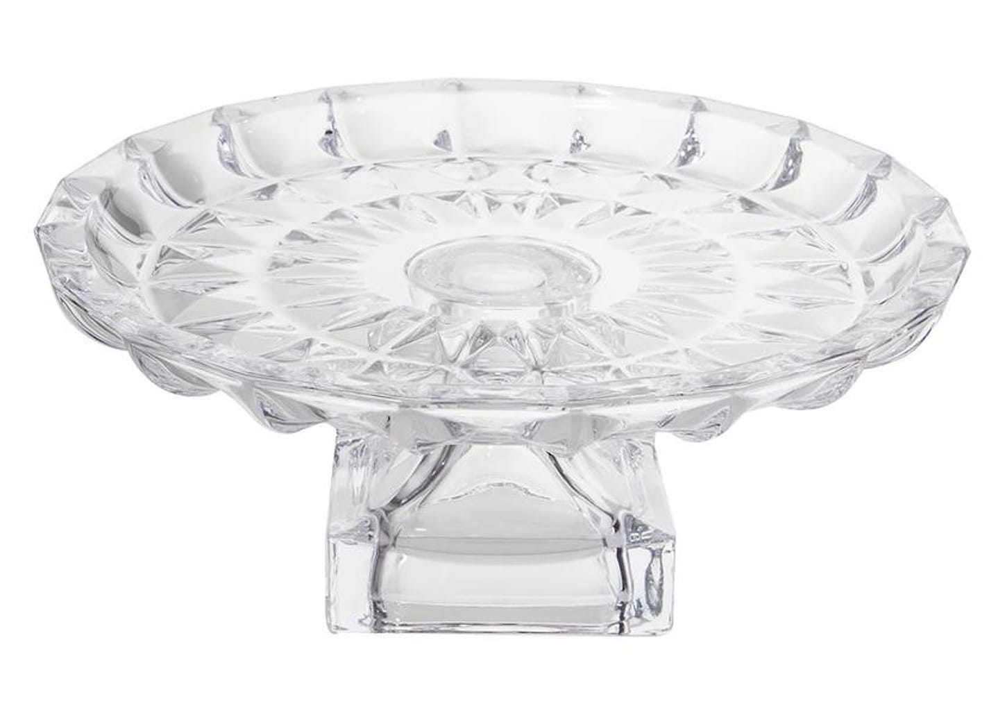 Prato para Bolo de Vidro Haus Concept Redondo Pavillion 29,5x12,2cm