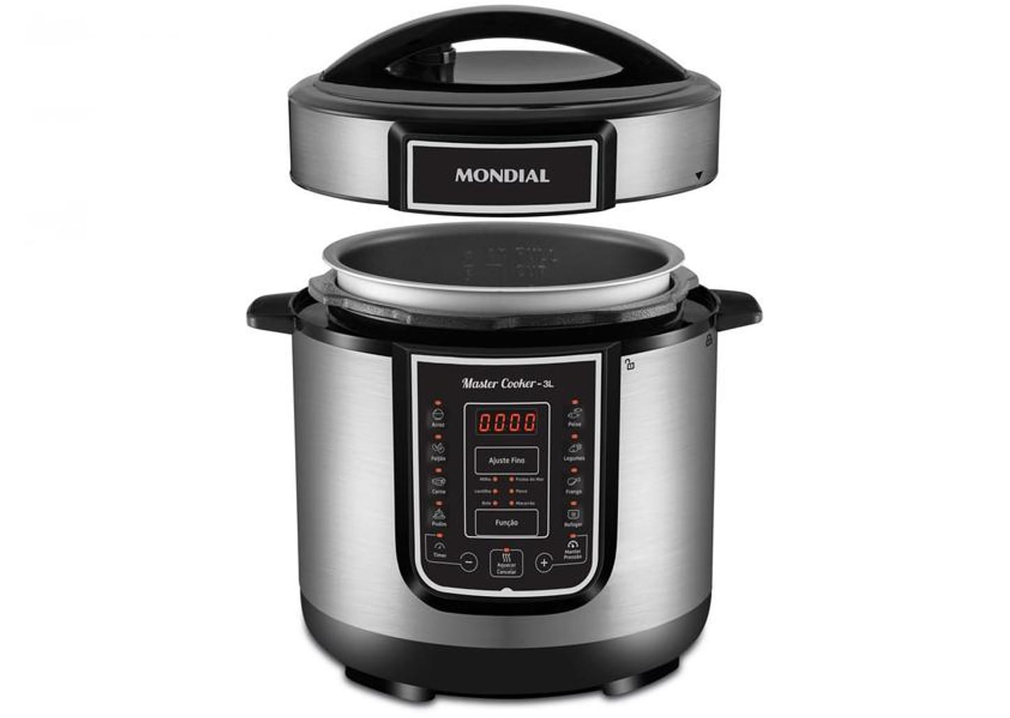 Panela de Pressão Elétrica Digital Mondial 3L 700W