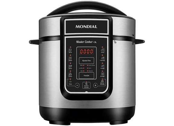 Panela de Pressão Elétrica Digital Mondial 3L 700W
